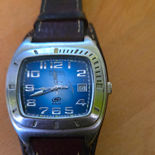 Fossil blue quarz - blue, analog