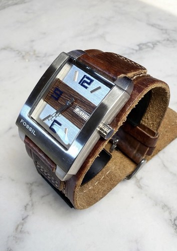 Fossil vintage herrenuhr holz - fossil,
