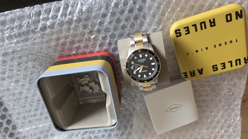 Fossil fs6031 blue - fossil, bicolor