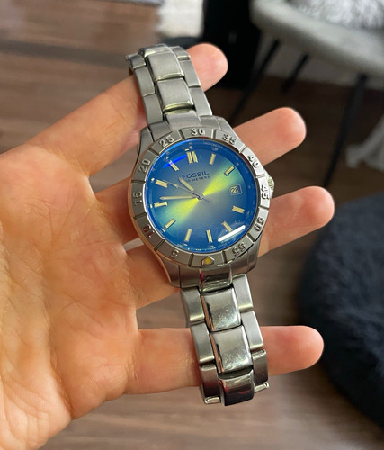 Fossil blue männer quarz - blue,